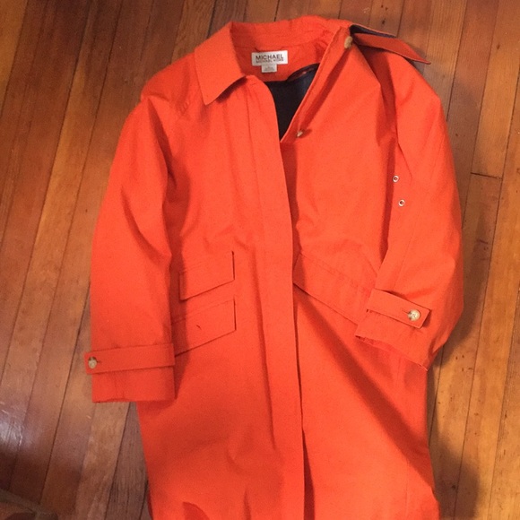 MICHAEL KORS LINED RAINCOAT - Picture 1 of 8